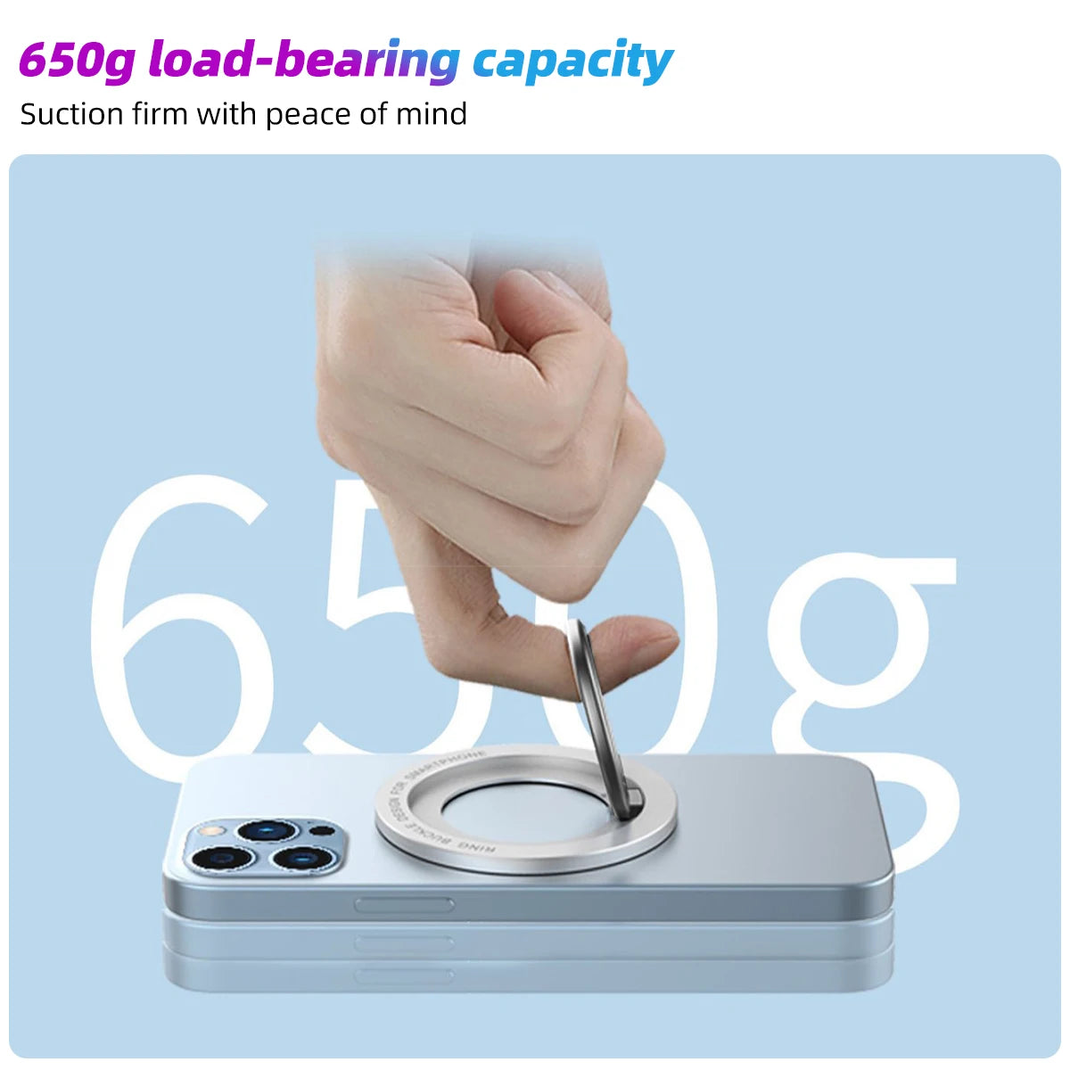 Magnetic Folding Phone Holder for MagSafe – Strong Metal Stand for iPhone & Xiaomi