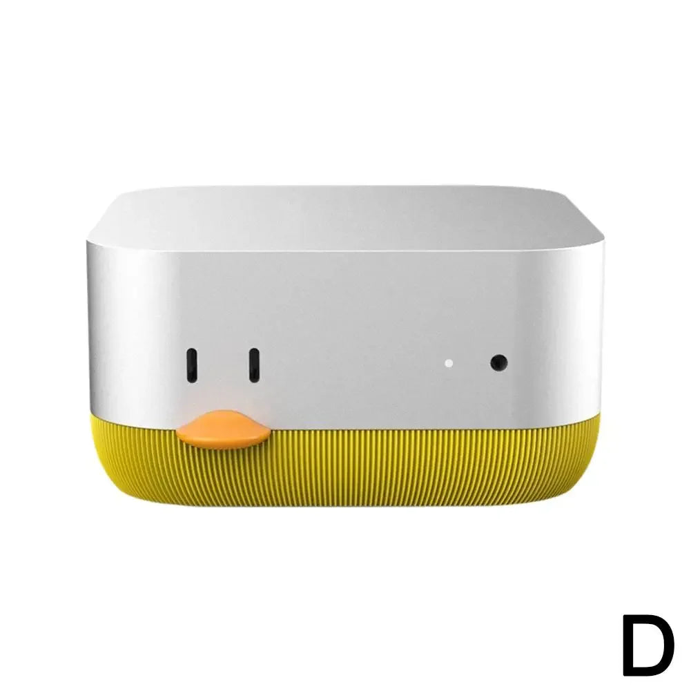 Cute Duck Cooling Stand with Power Button for Mac Mini M4 – 3D Printed