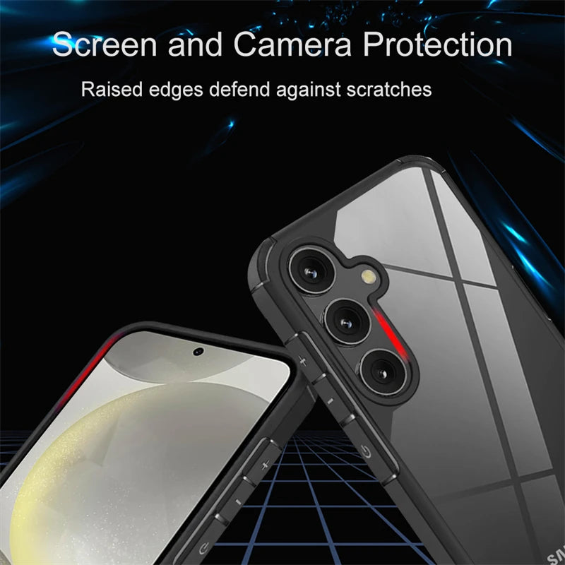 Rugged Hybrid Shockproof Case for Samsung A Series & S21βS25 Ultra/Plus