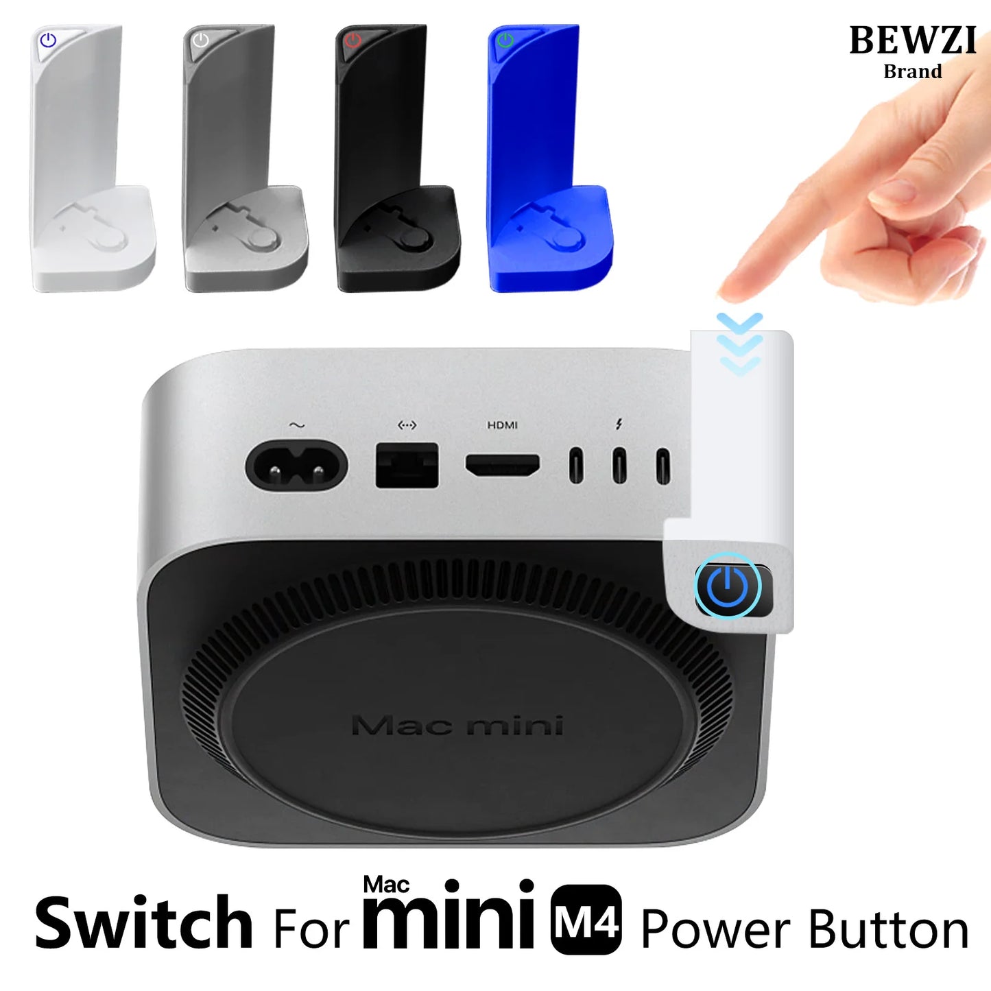 Power Button Switch for Mac Mini M4 – ABS Material Accessory