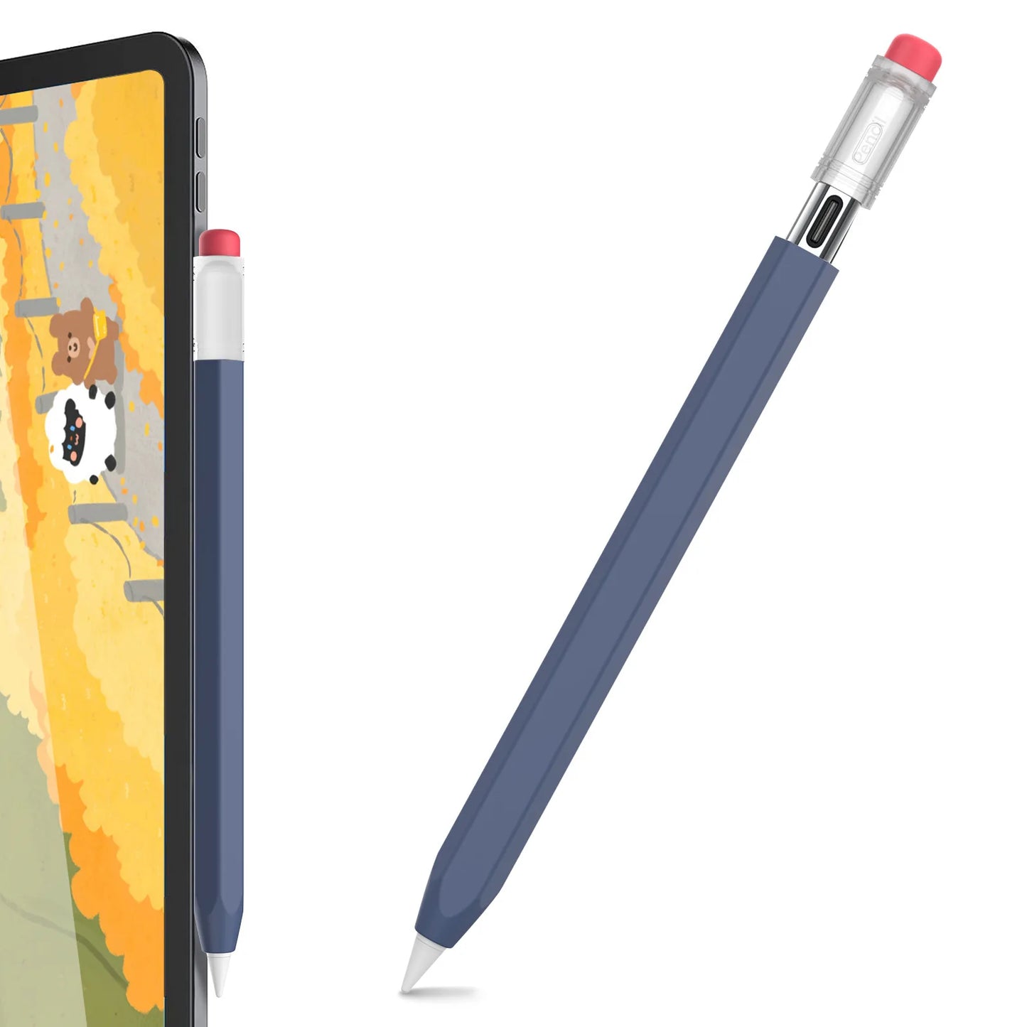 Silicone Protective Case for Apple Pencil 3 USB-C iPad Air/Pro Anti-Fall Cover