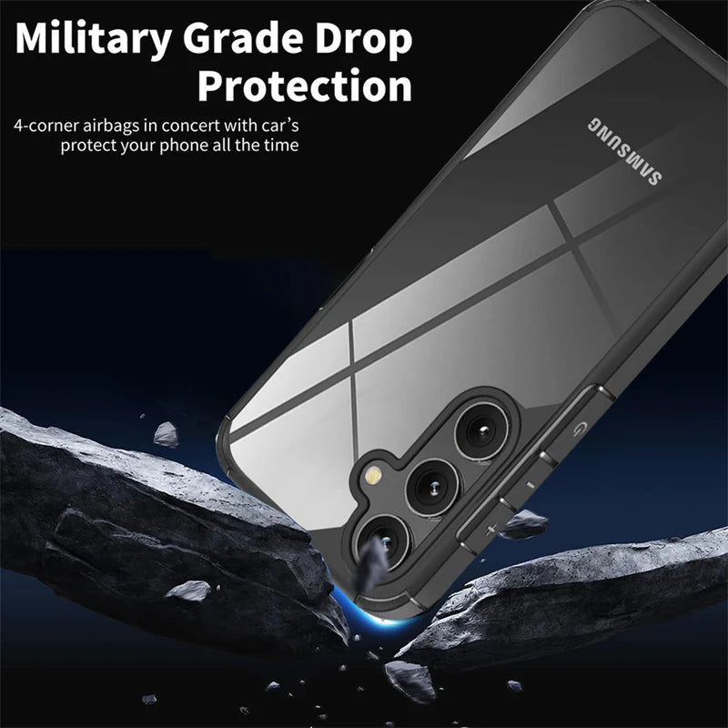 Rugged Hybrid Shockproof Case for Samsung A Series & S21βS25 Ultra/Plus