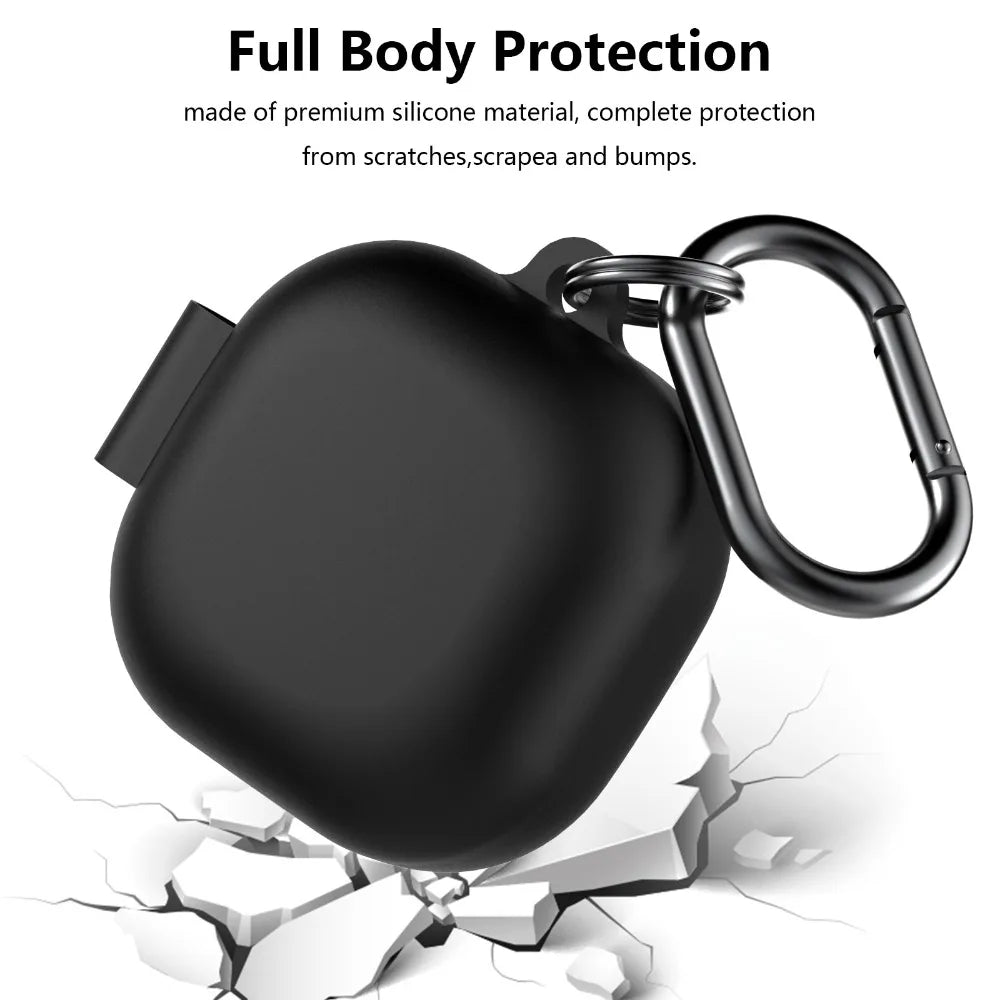 Shockproof Silicone Case with Hook for Galaxy Buds Live/2/Pro/FE