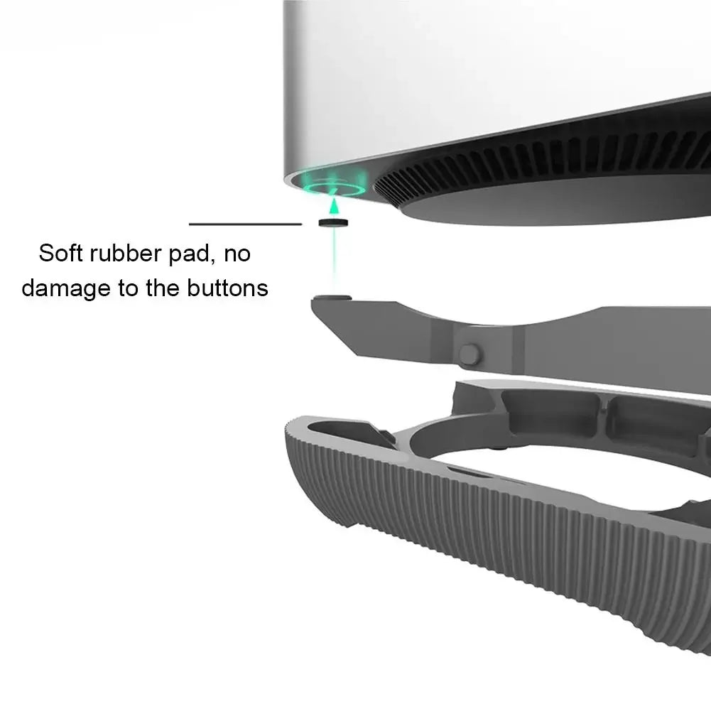 Cute Duck Cooling Stand with Power Button for Mac Mini M4 – 3D Printed