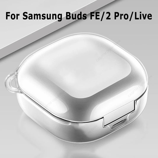 Clear Hard Case for Samsung Galaxy Buds 2 Pro/FE/Live – Transparent Cover
