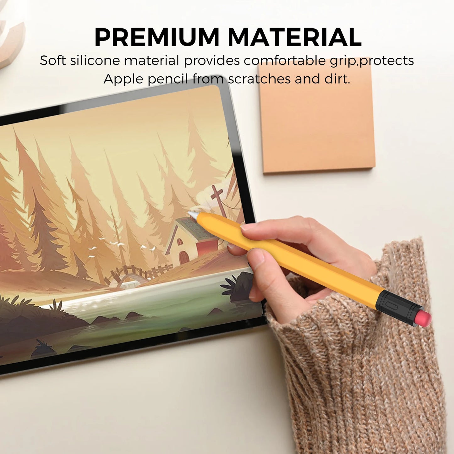 Silicone Protective Case for Apple Pencil 3 USB-C iPad Air/Pro Anti-Fall Cover