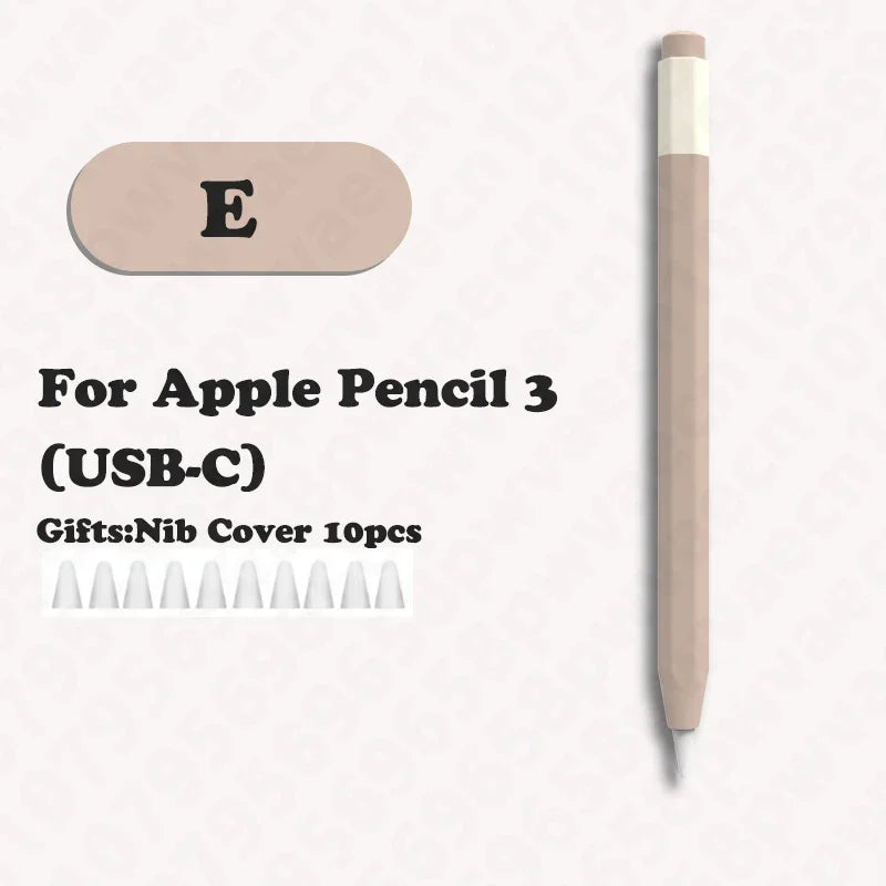 Retro Silicone Case for Apple Pencil 3 USB-C – 3rd Gen Stylus Cover