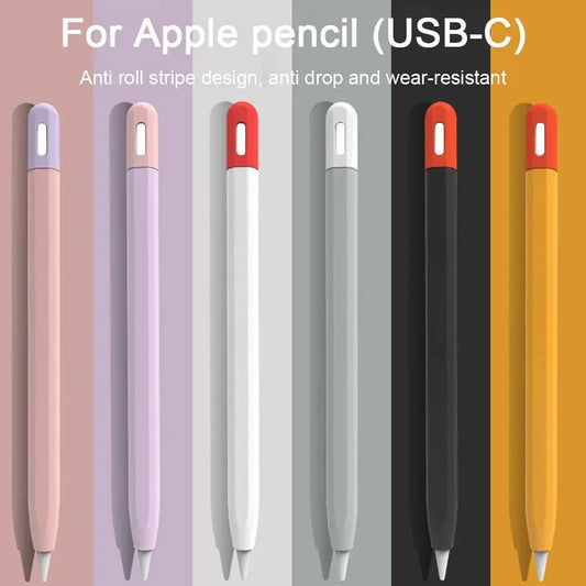 Silicone Case for Apple Pencil 3 USB-C Stylus Grip Holder Sleeve Cover