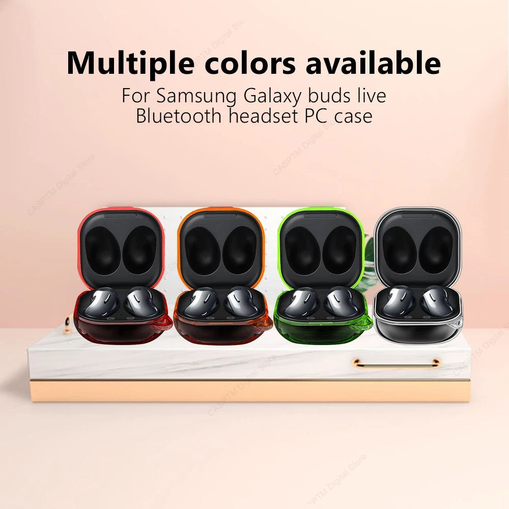 Clear Hard Case for Samsung Galaxy Buds 2 Pro/FE/Live – Transparent Cover