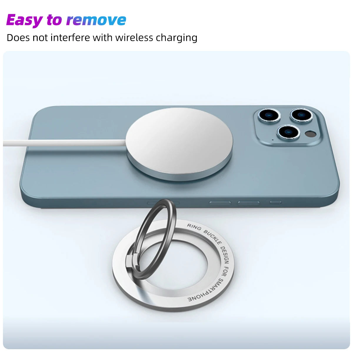 Magnetic Folding Phone Holder for MagSafe – Strong Metal Stand for iPhone & Xiaomi